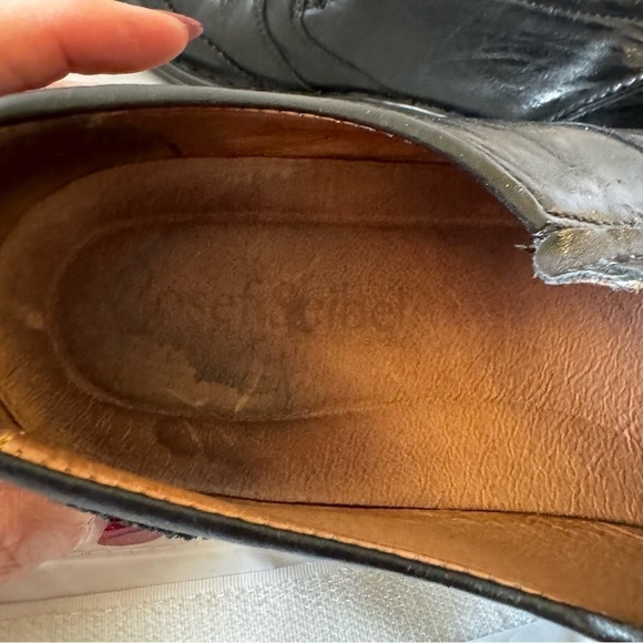 Josef Seibel Douglas Black Leather Men’s Dress Slip-on Loafers - Picture 2 of 11